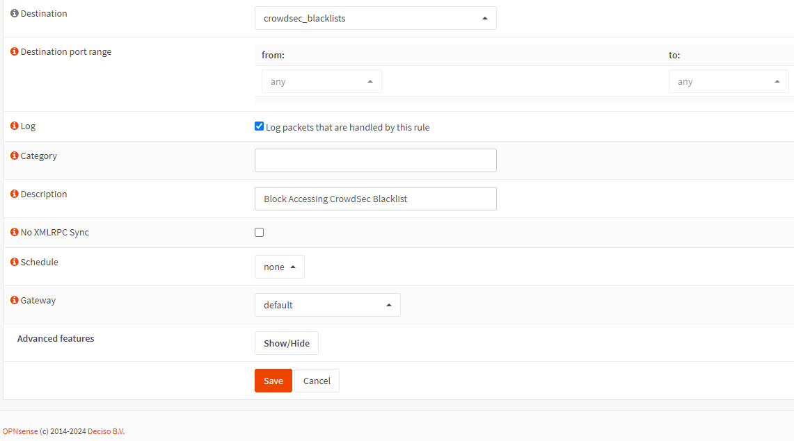 Adding firewall rule-2