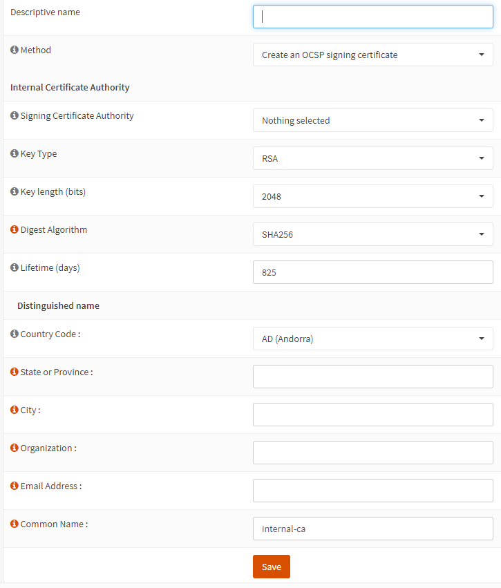 Add OCSP Signing Certificate