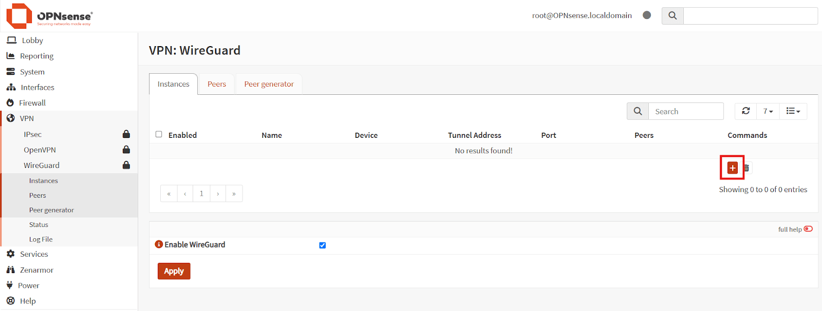 adding a new wireguard instance