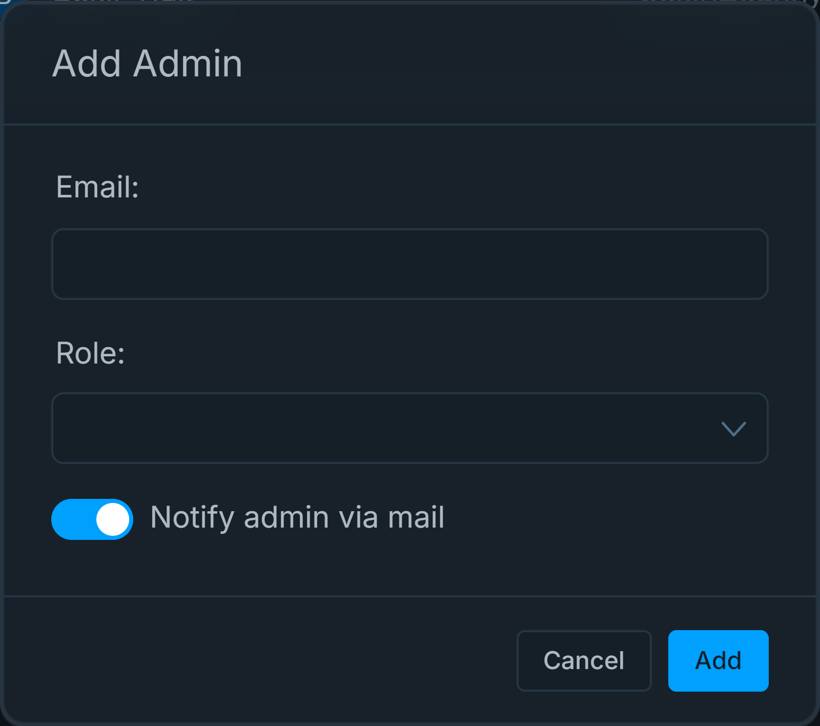 Adding Administrators