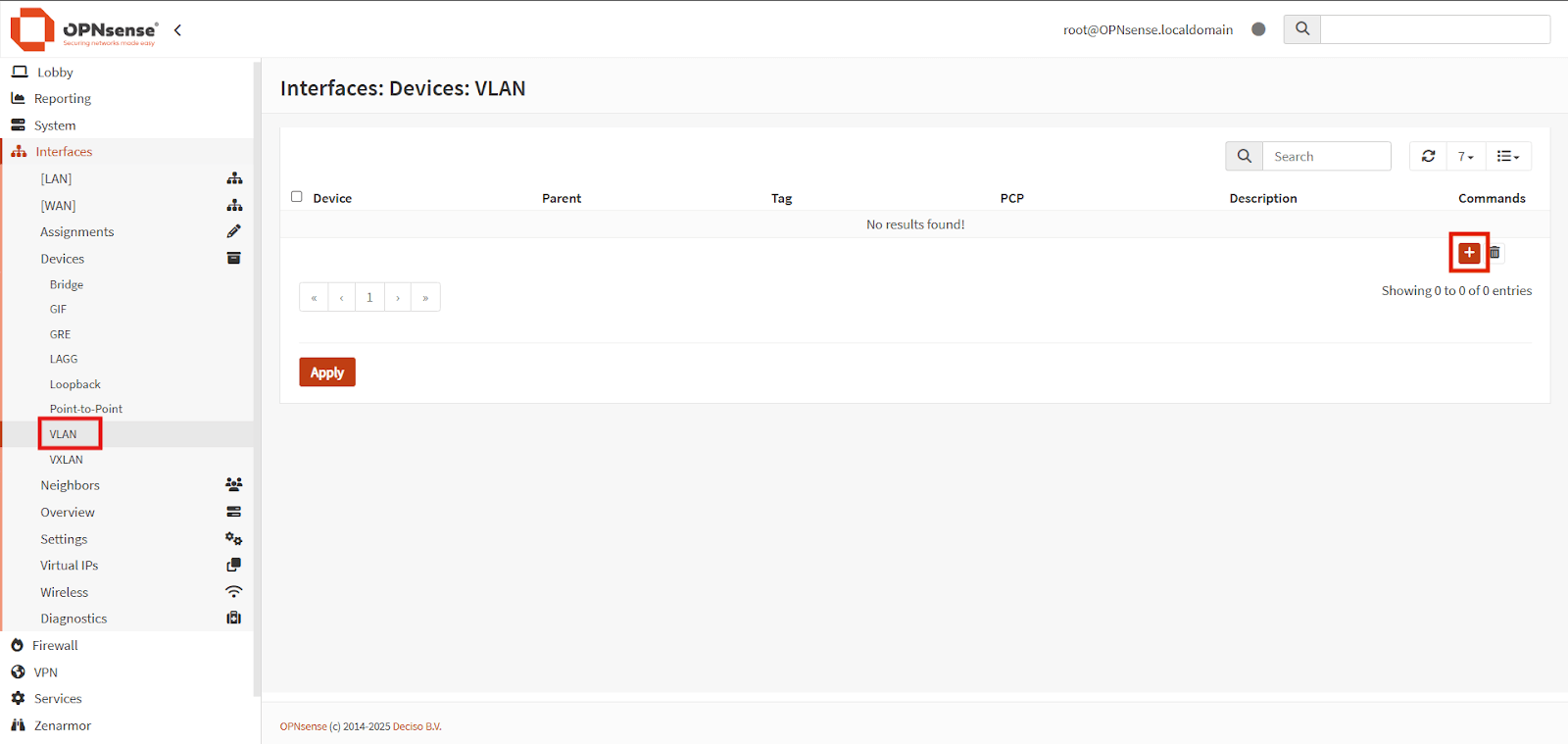 Adding VLAN Interface on OPNsense