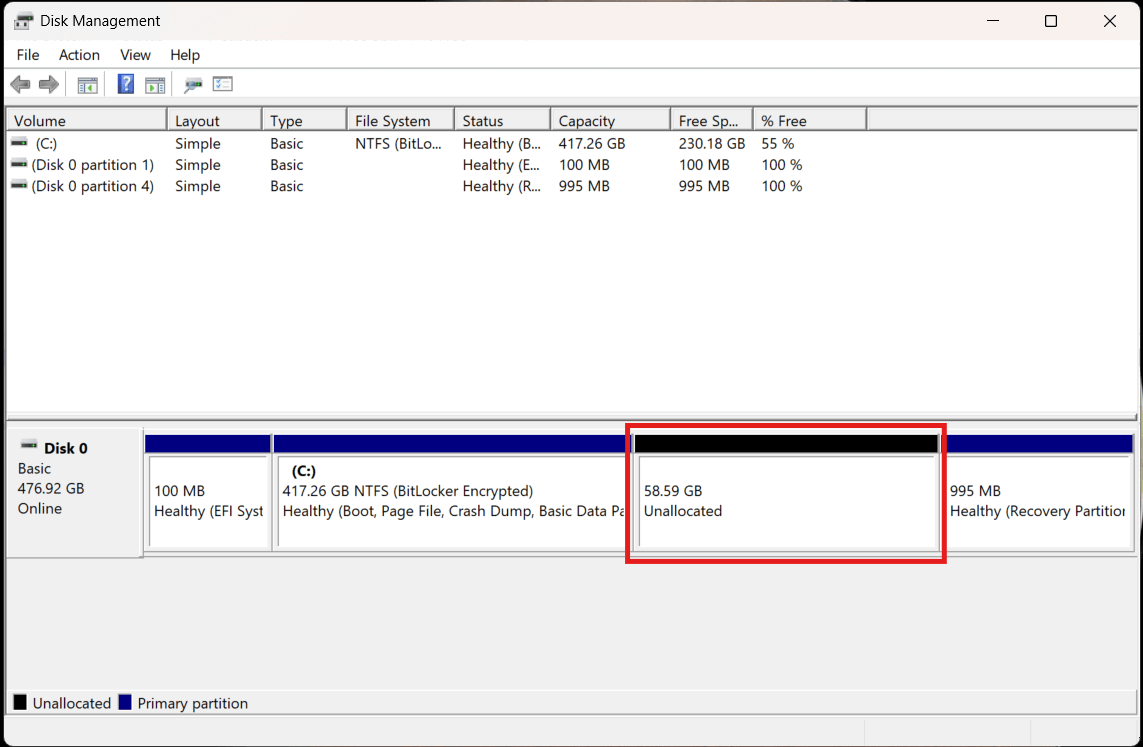 allocate-disk-space-for-ubuntu