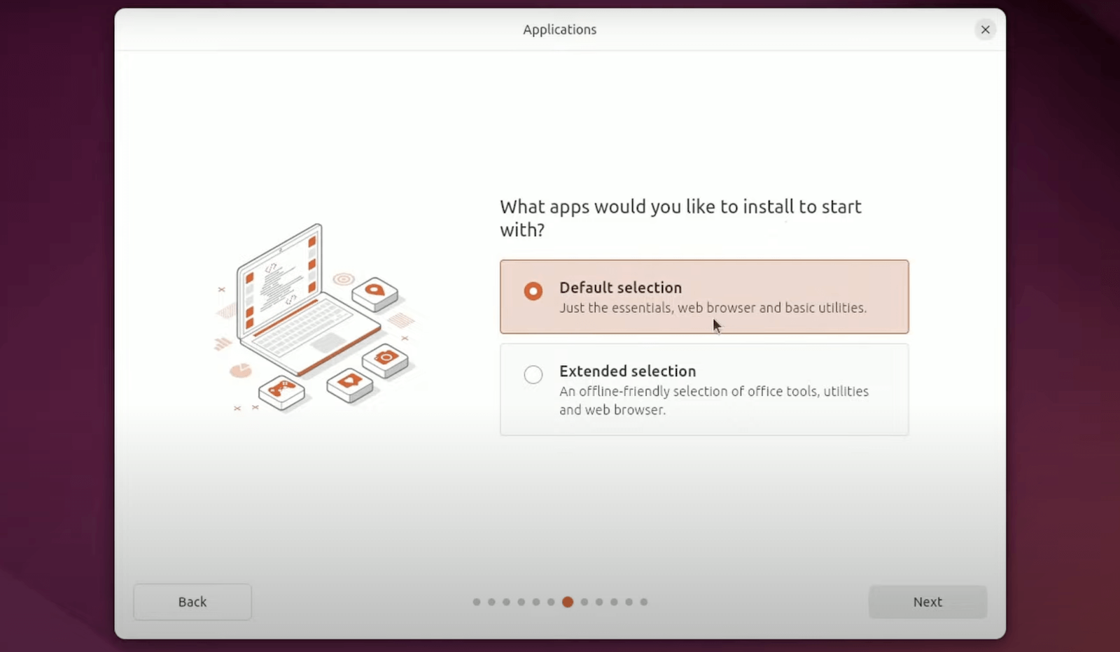 application-selection