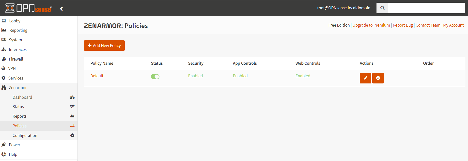 Managing Zenarmor Policies