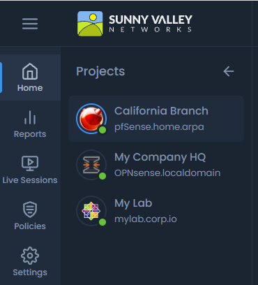 Viewing Home/Dashboard of a Registered Node on Cloud Portal