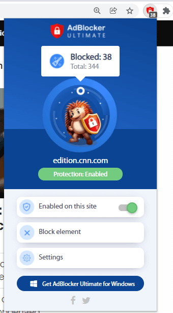 Managing AdBlocker Ultimate for a website/web page