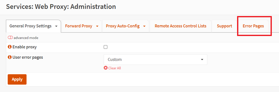 Accessing Traffic Management settings in OPNsense Web Proxy