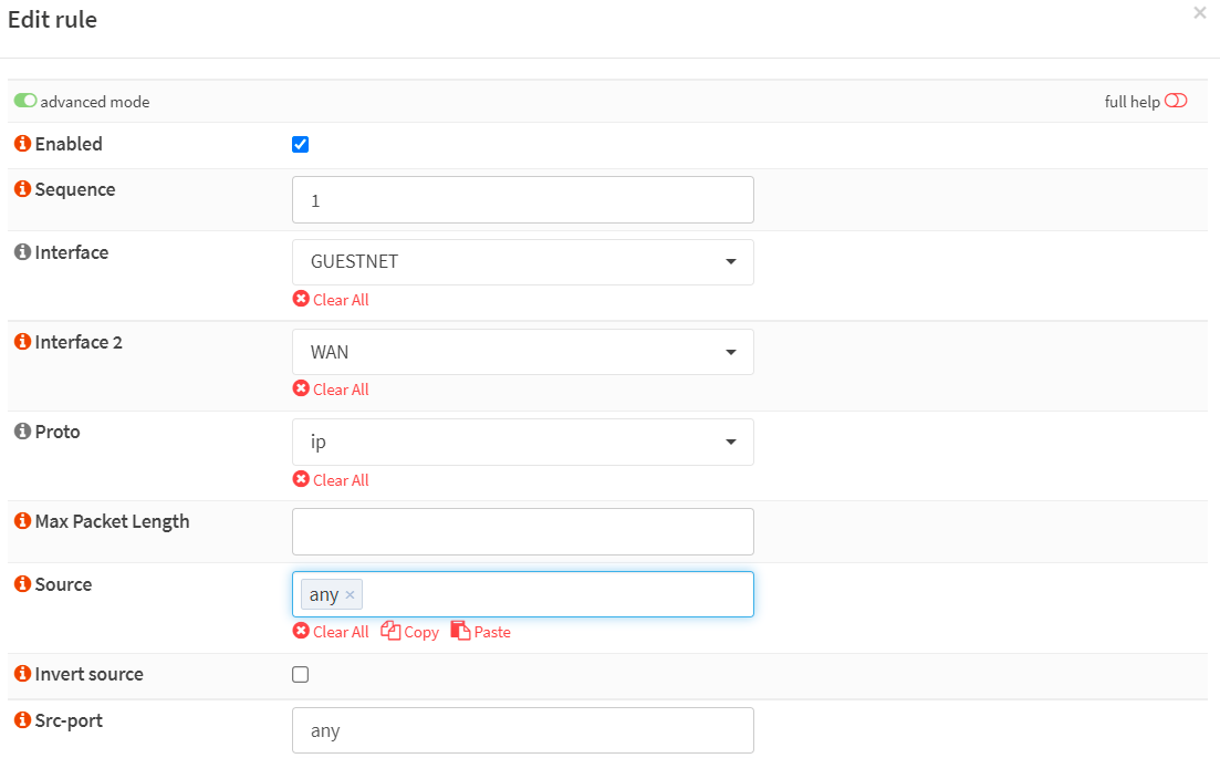 Creating traffic shaper rule for limiting Internet upload traffic bandwidth in GUESTNET-1