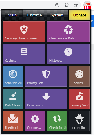 Accessing the Click&amp;Clean Main Features