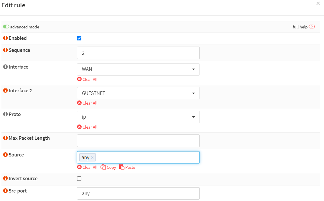 Creating traffic shaper rule for limiting Internet download traffic bandwidth in GUESTNET-1