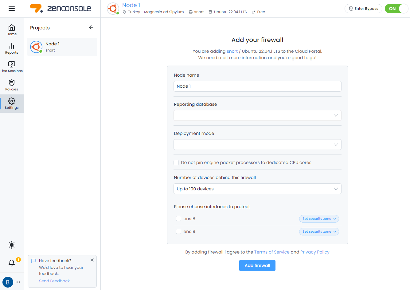 Adding a Firewall