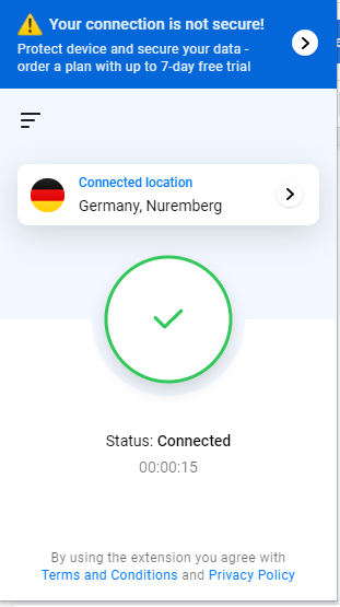  uVPN connected  successfully