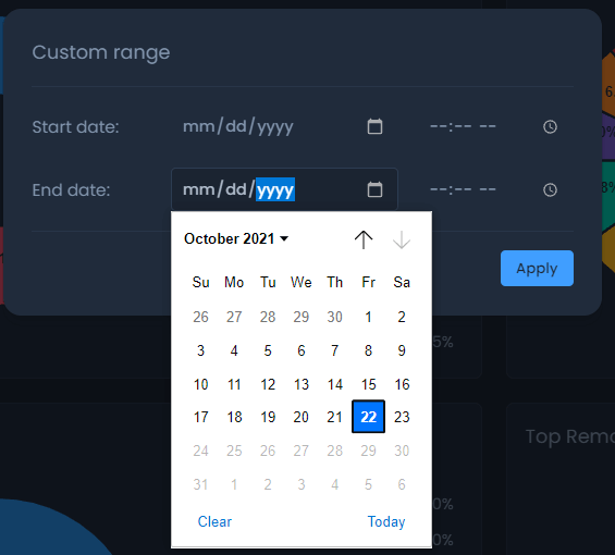 Customizing Time Interval on Cloud Portal