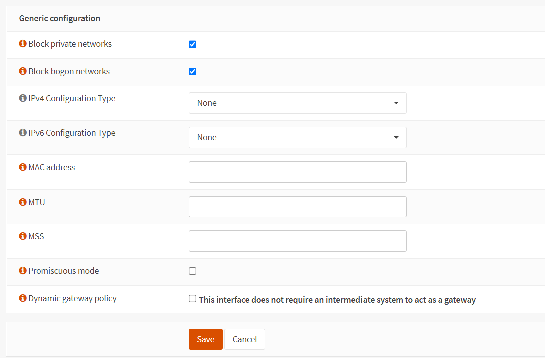 Setting GRE Interface Generic Configuration on OPNsense