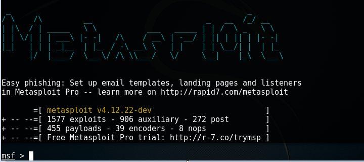 Metasploit console