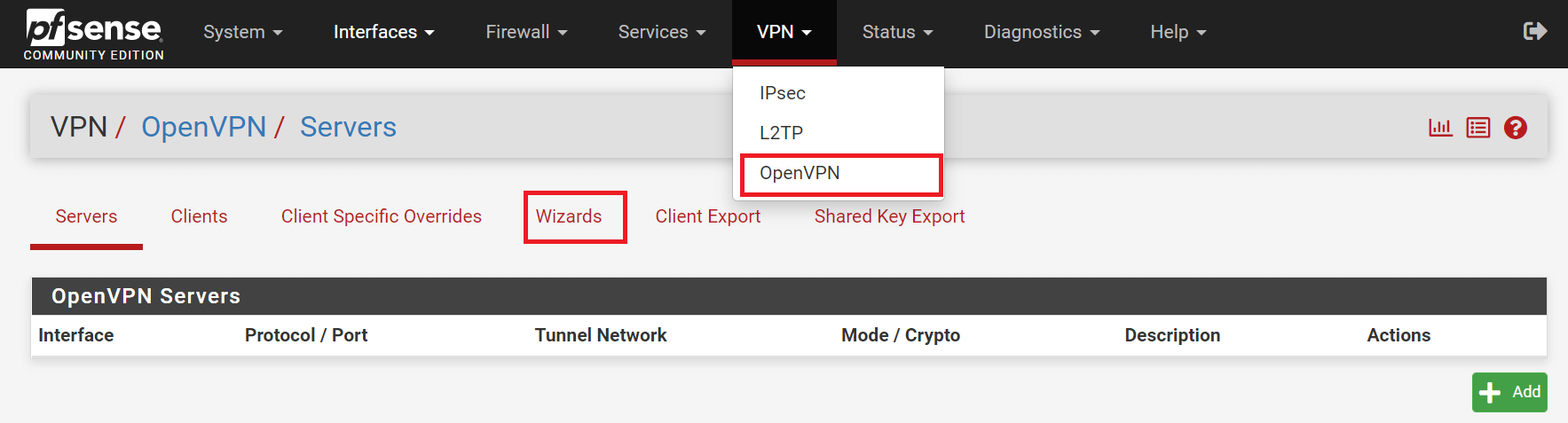  Starting OpenVPN Wizard