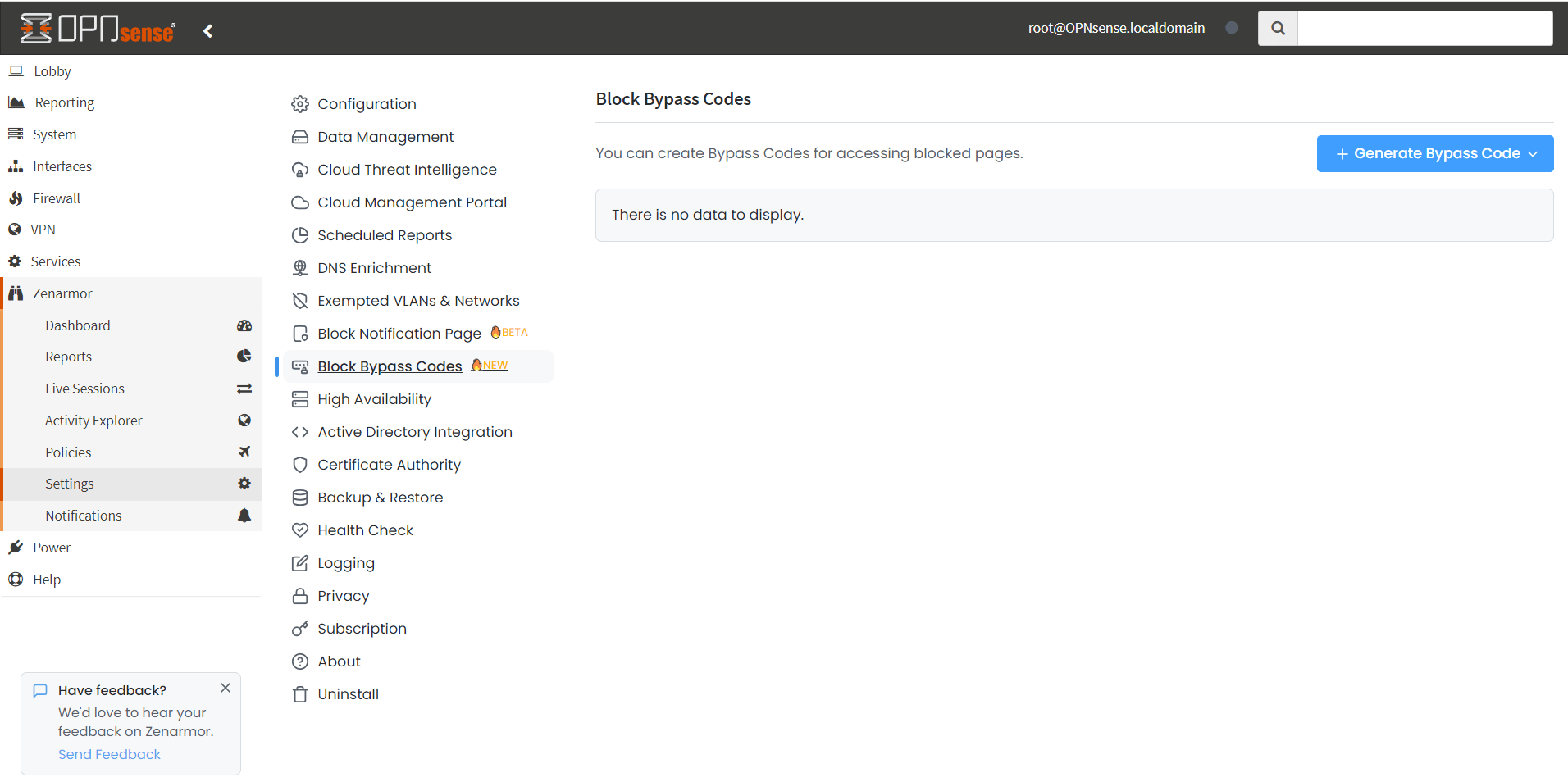Bypass Code Management
