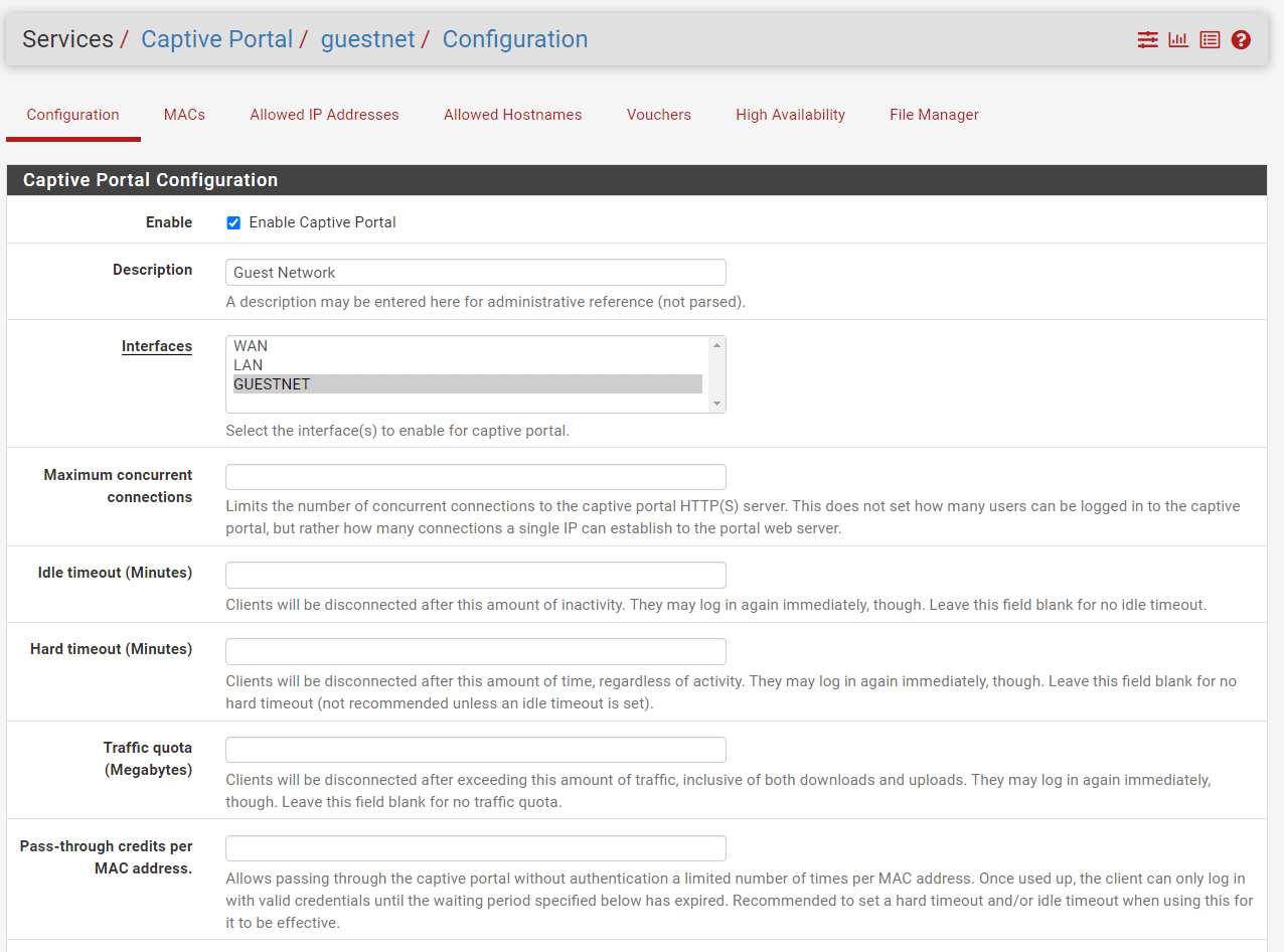 Captive Portal Zone Configuration on pfSense-1