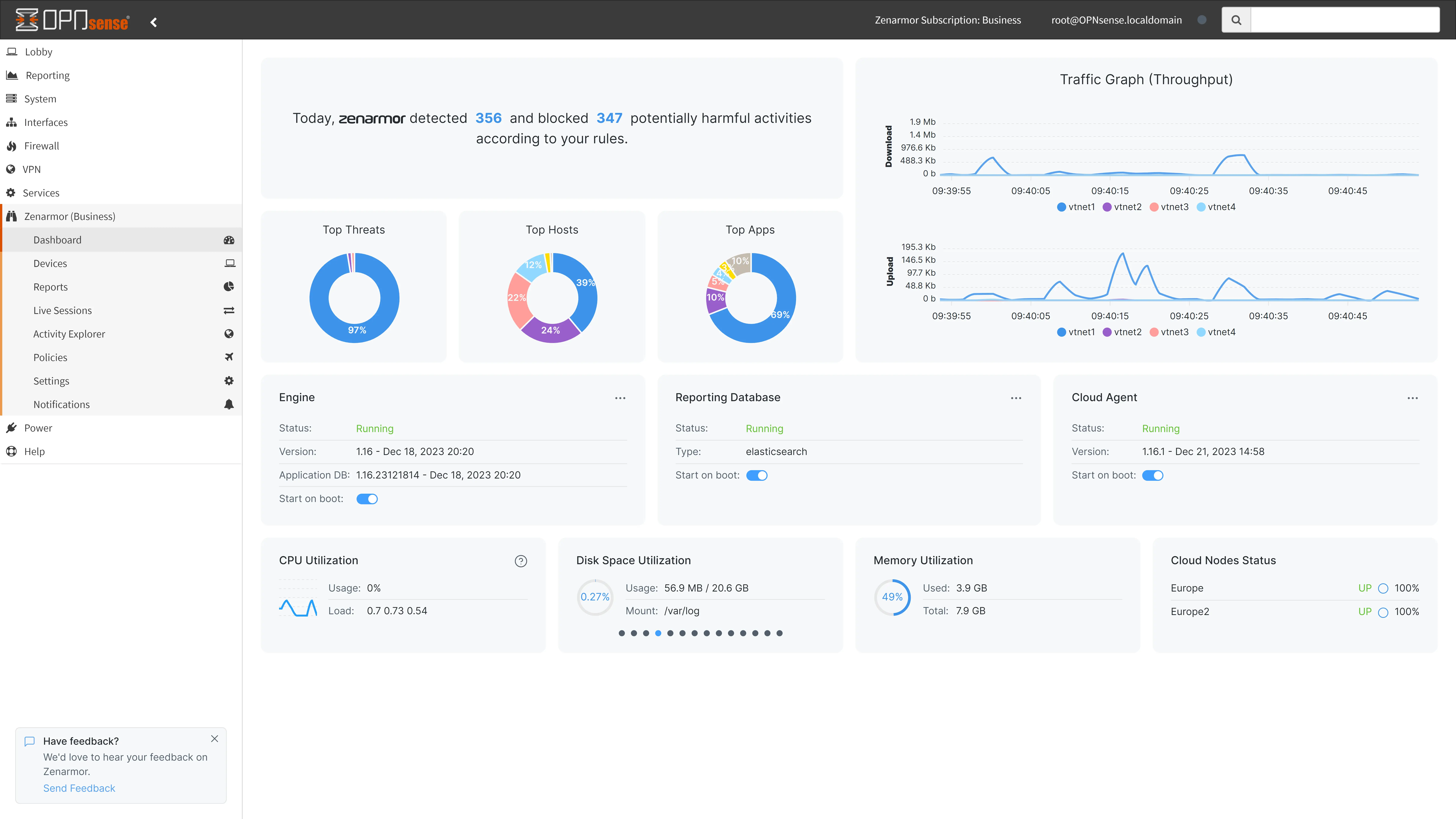 Zenarmor Dashboard