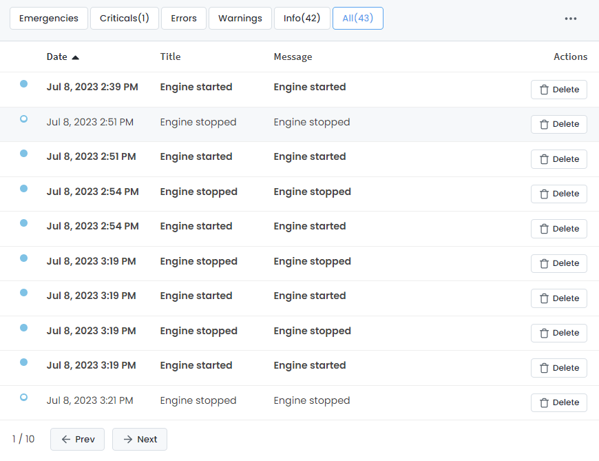 Notification message removal