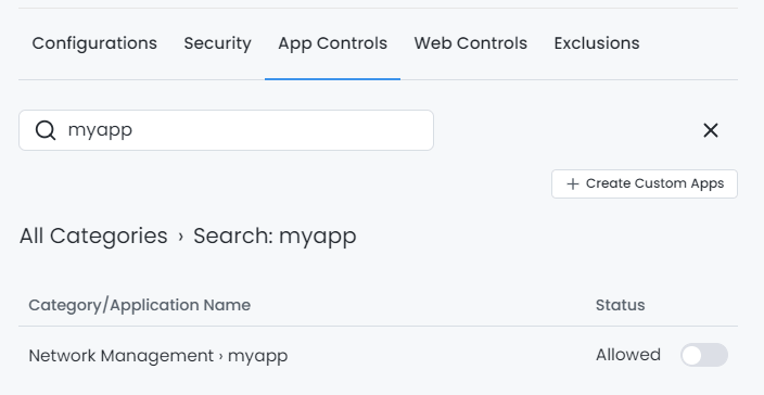 Editing Custom Application Editing custom application