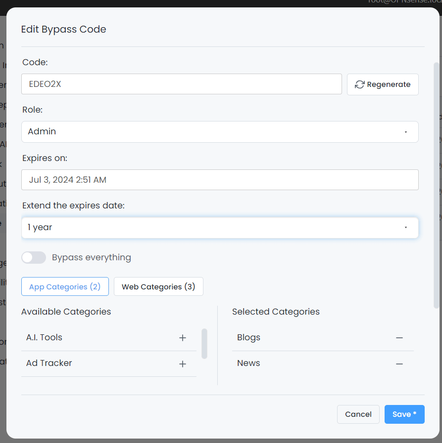 Editing Bypass Code