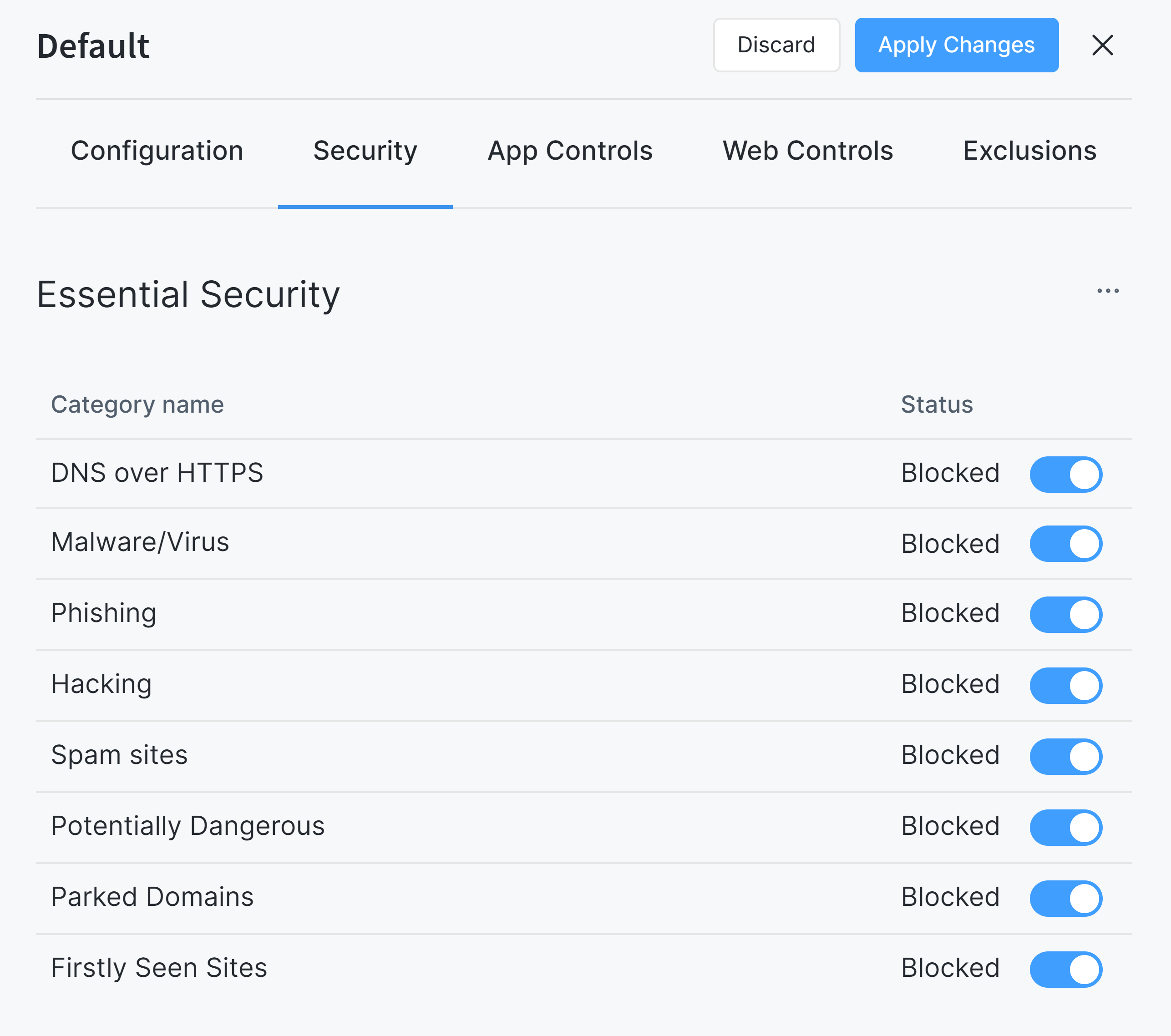 Zenarmor Essential Security Rules