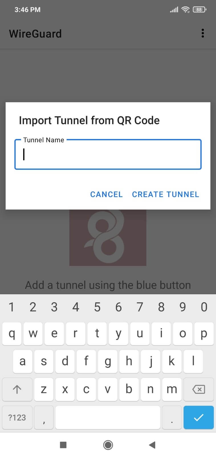 Giving permission to WireGuard