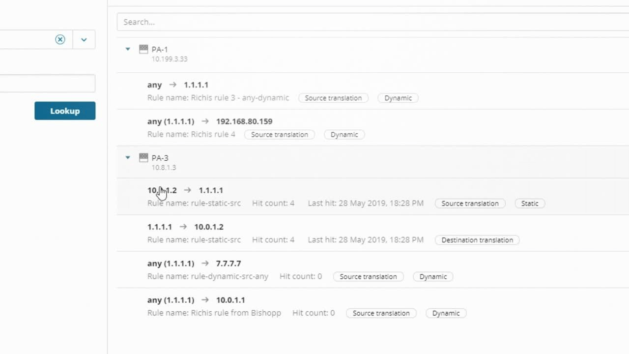 Solarwinds NAT Lookup Tool