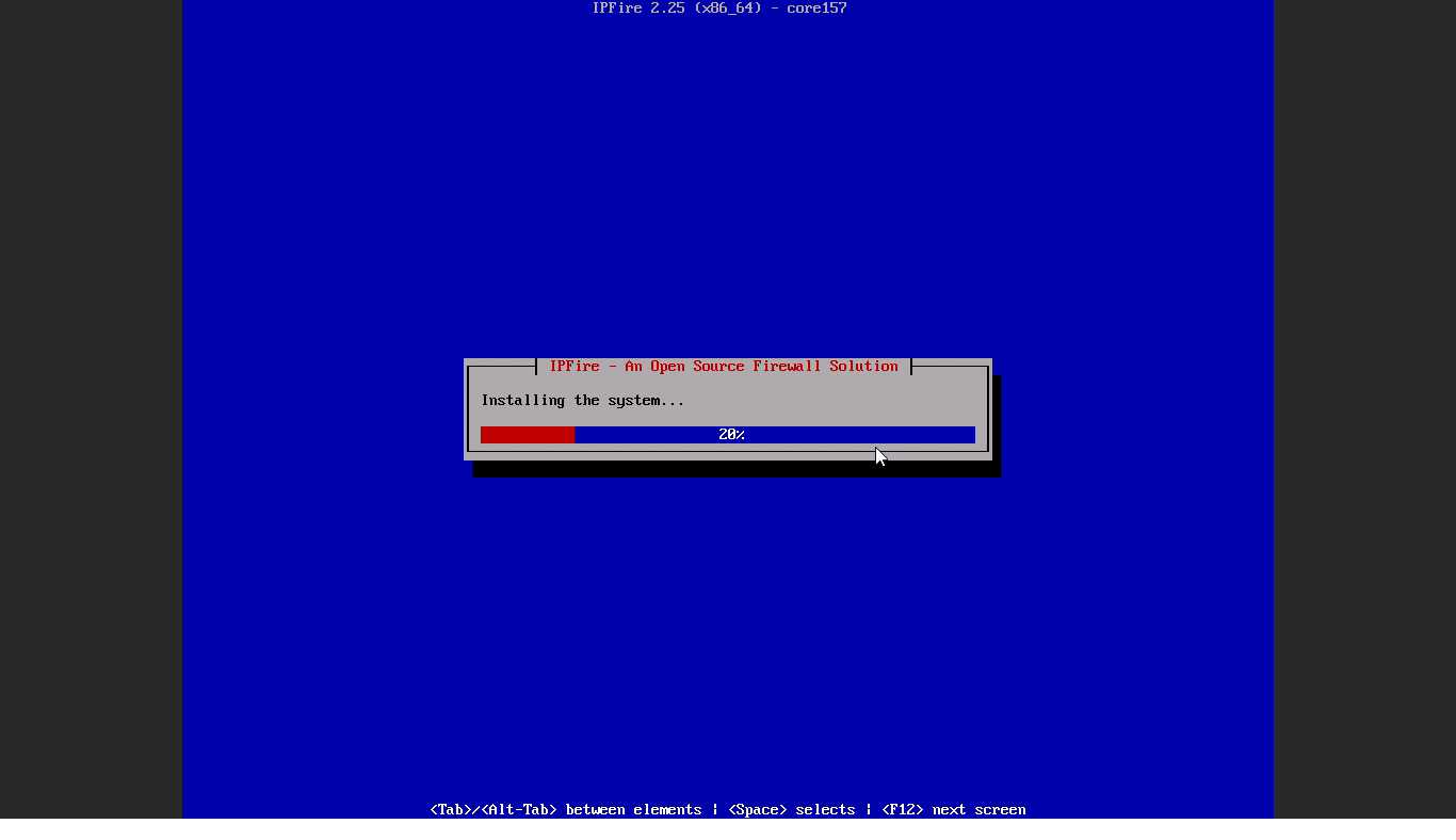 IPFire installation