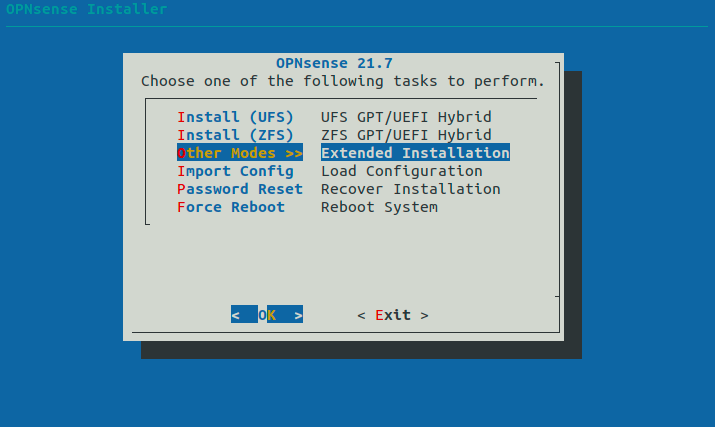 Installation Selection