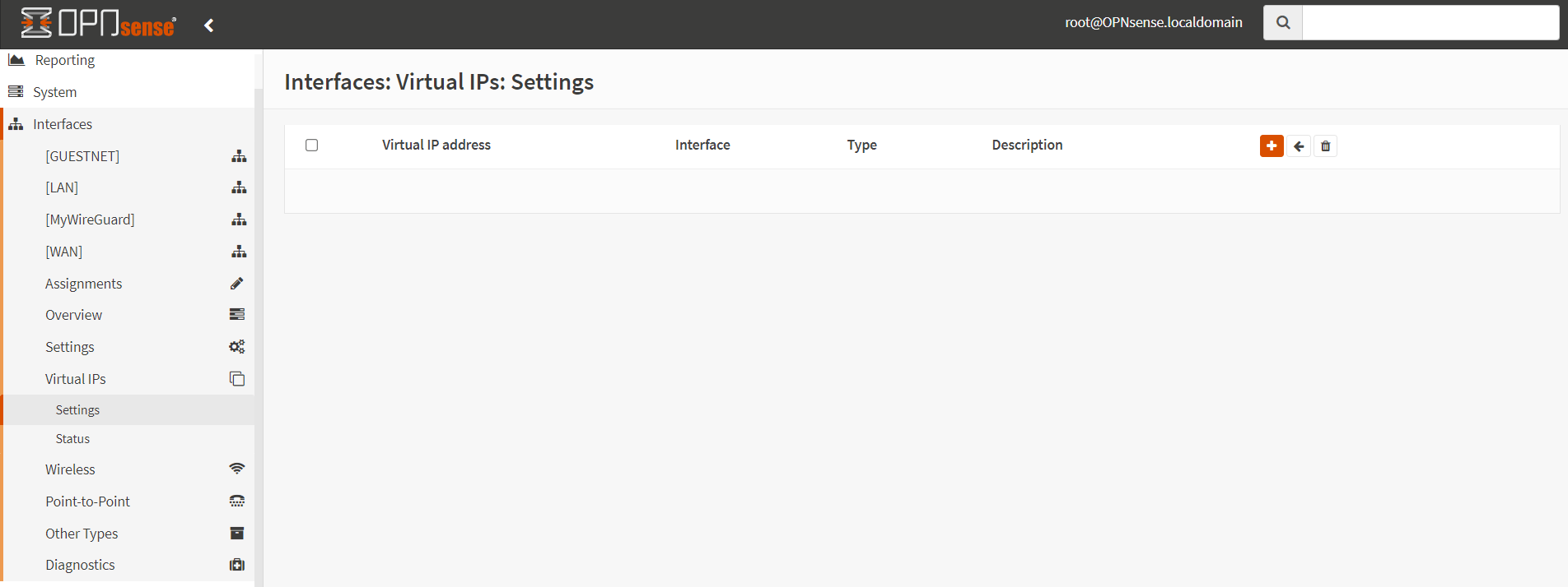 Adding Virtual IP address in OPNsense