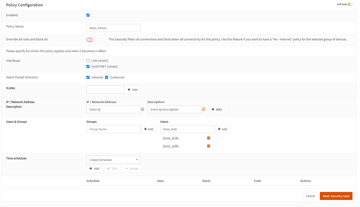 Defining user-based policy on Zenarmor Defining user-based policy on Zenarmor