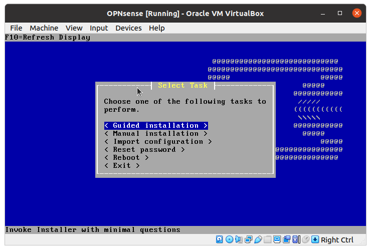 Guided Installation
