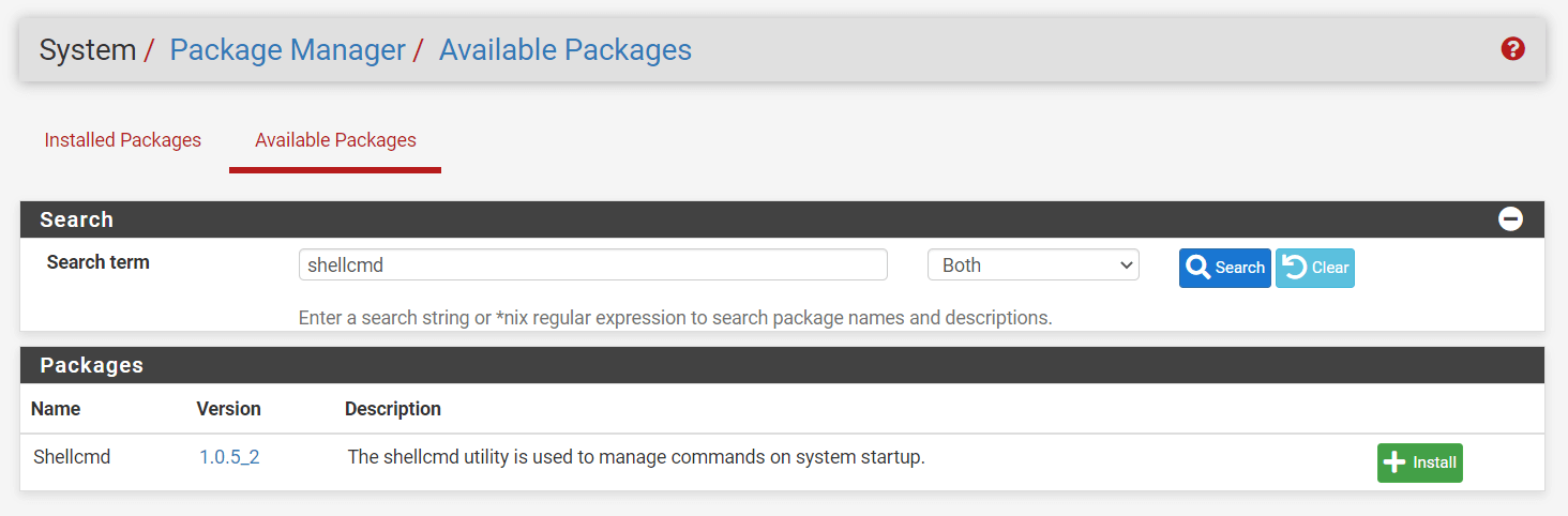 Installing shellcmd package