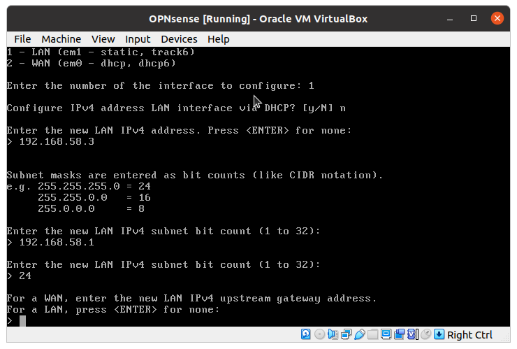 LAN Interface Settings
