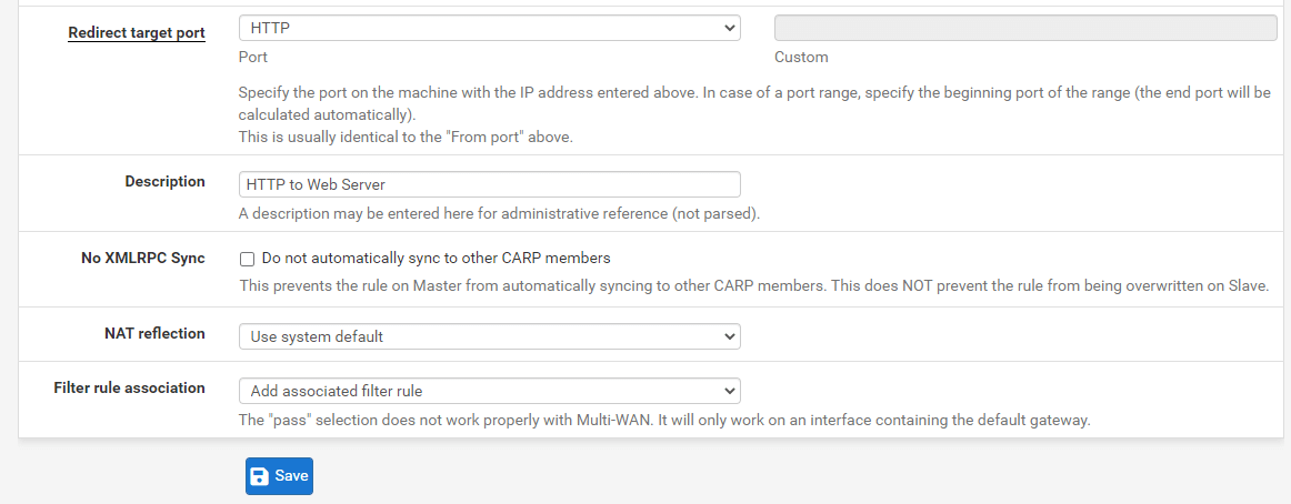 Adding Port Forwarding for HTTP-2