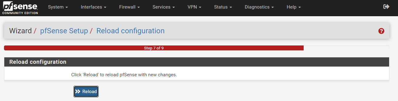Reloading pfSense configuration on Web UI