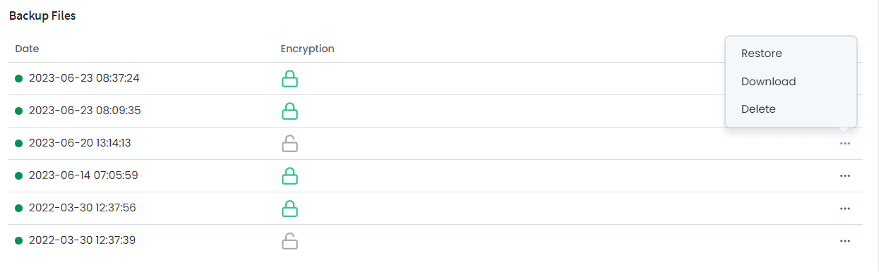 Restoring a backup file on OPNsense 