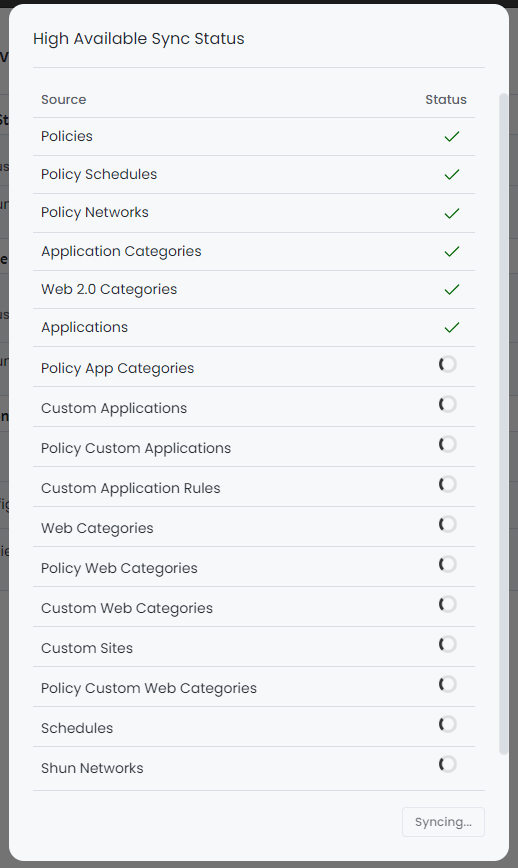 Synchronization of Zenarmor Configuration and Policies with Backup Firewall