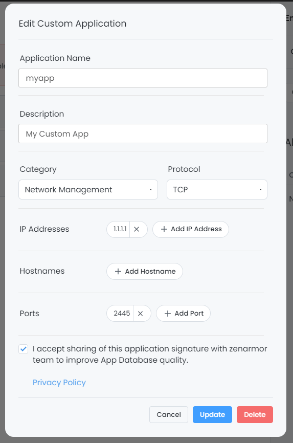 Updating Custom Application Updating Custom applications