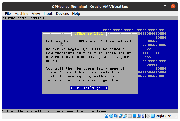 Welcome to OPNsense Installer