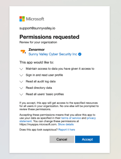 Accepting Permission Requests