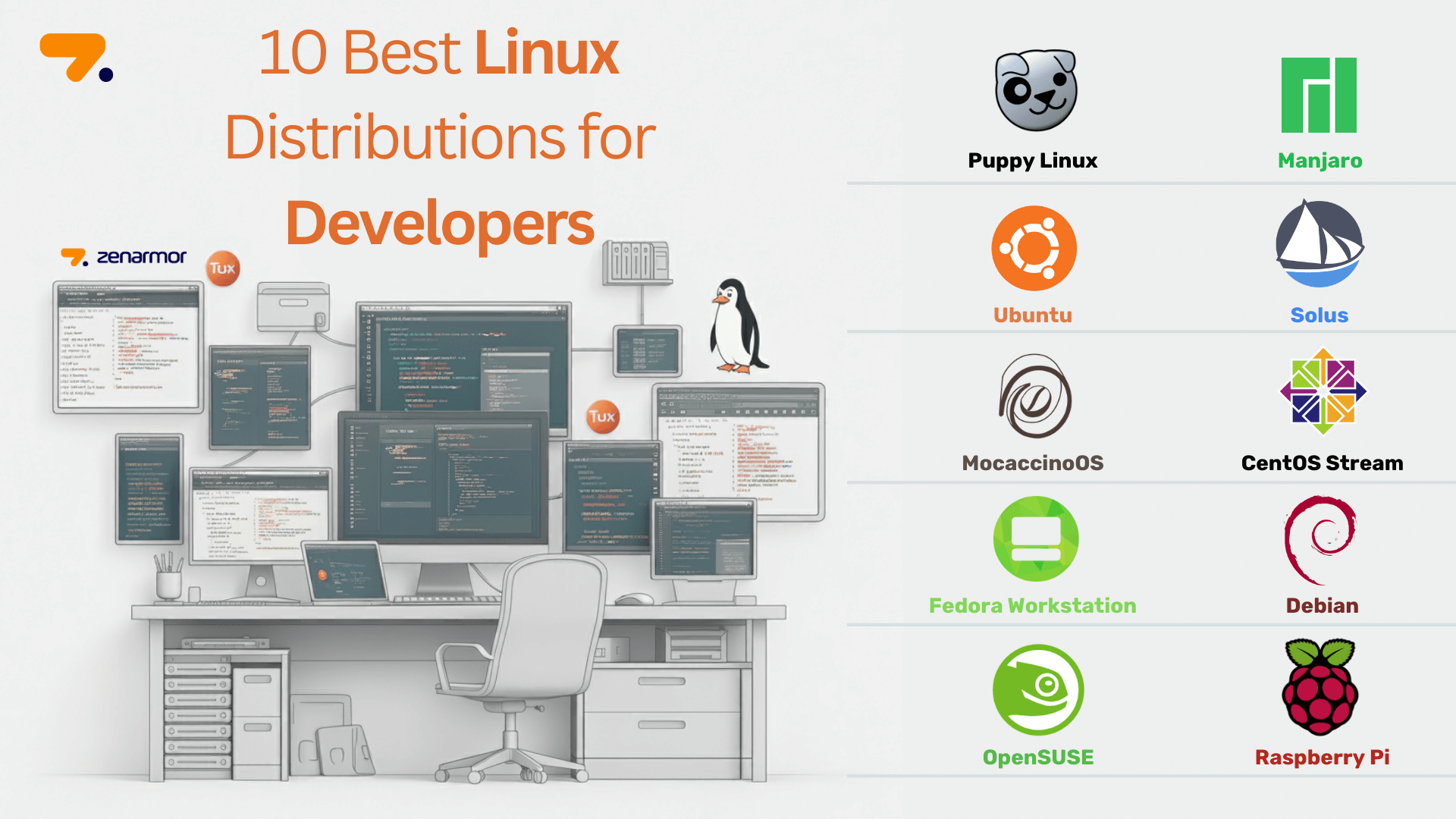 Best Linux Distributions For Developers Zenarmor