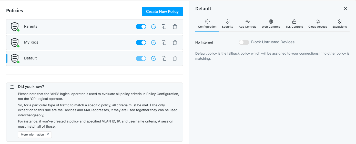 Block Untrusted Devices on Default
