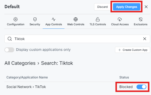 Blocking TikTok 