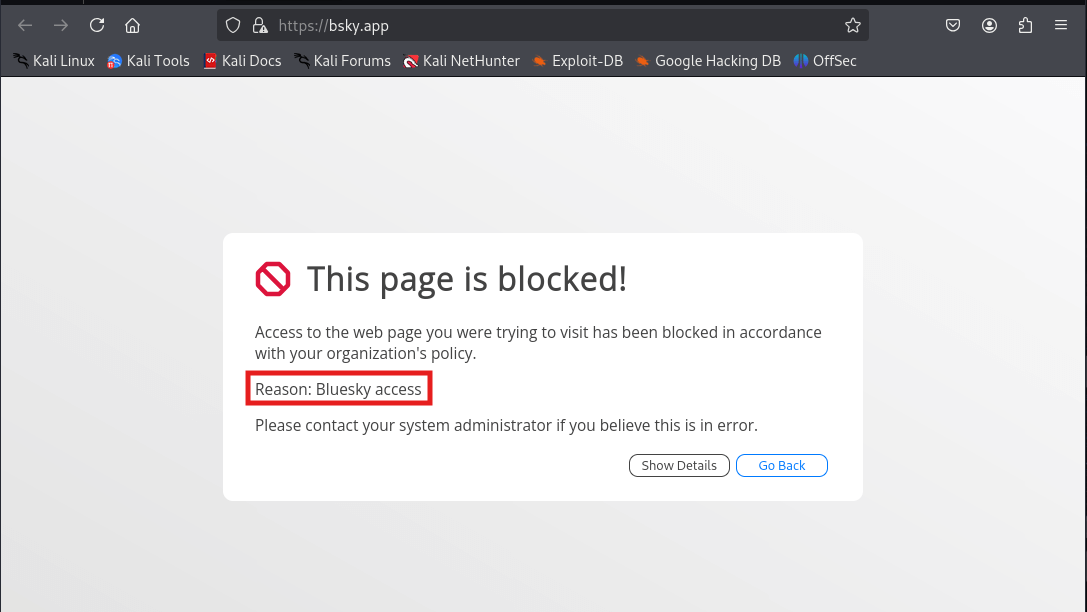Bluesky  Access Blocked