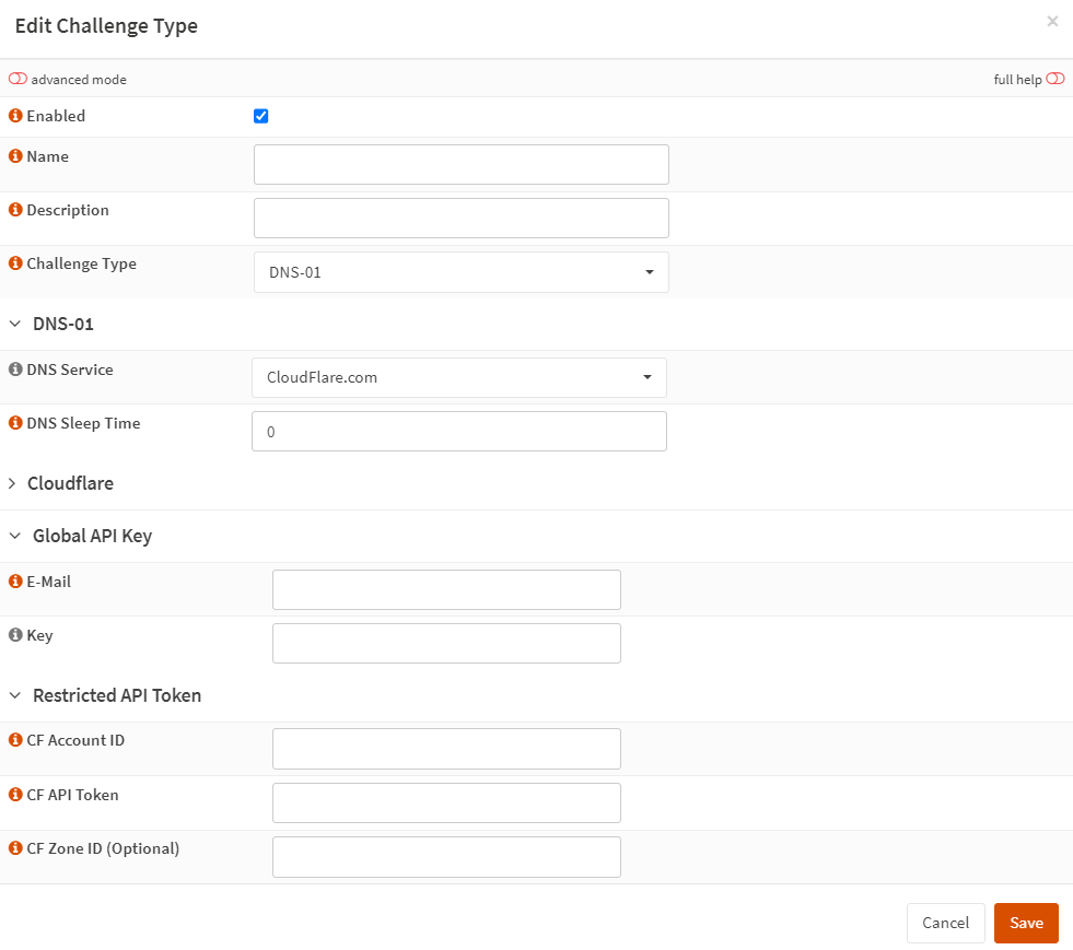 Challenge Types for Cloudflare