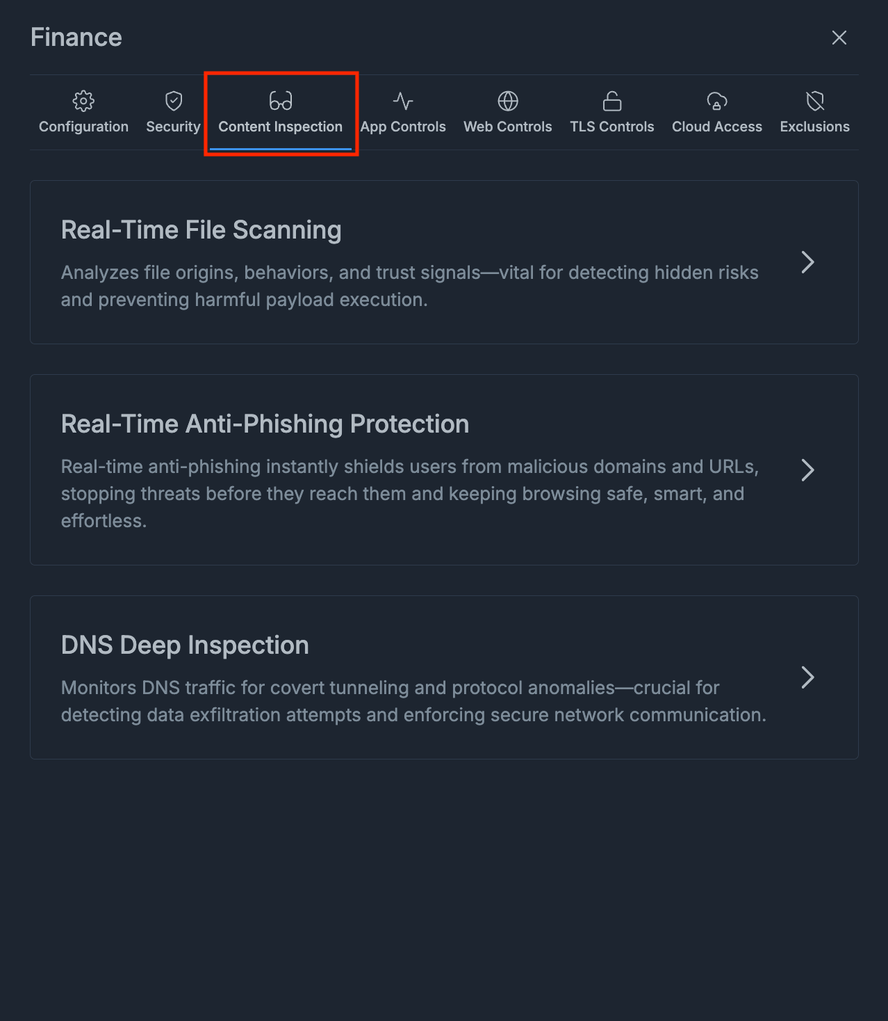 Zenarmor Content Inspection Rules on Zenconsole - zenarmor.com