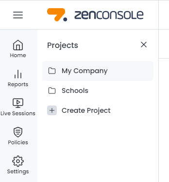 Zenconsole - Creating Zenarmor Project